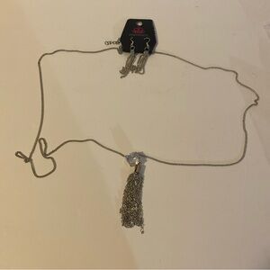 Five Alarm FIREWORK Silver Necklace Paparazzi NEW WiTH TAGS